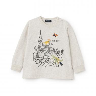 5343209：旅ザウルス長袖Tシャツ