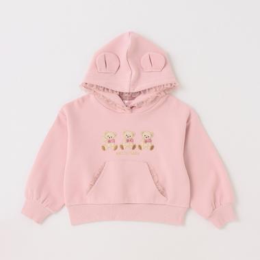 クマアップリケ　パーカ