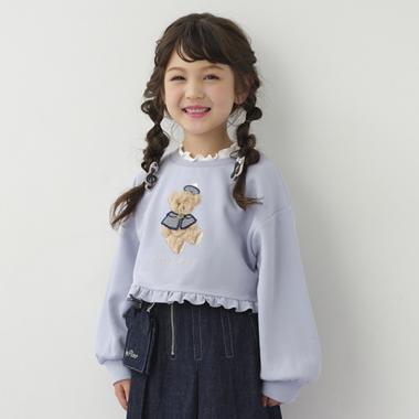 くま短丈トレーナー＆半袖Tシャツセット