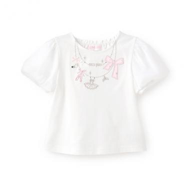 バレエネックレス刺しゅう　Tシャツ