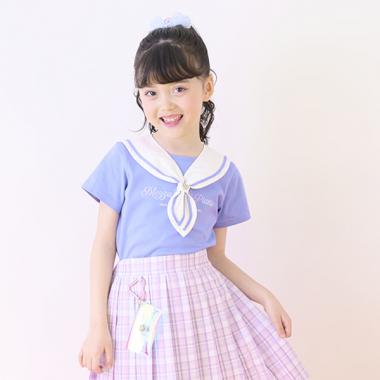 セーラーカラー　半袖Tシャツ