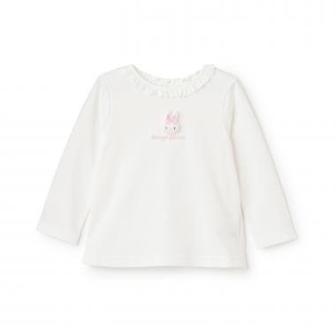 ウサギマスコットつき長袖Tシャツ