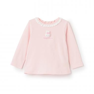 ウサギマスコットつき長袖Tシャツ
