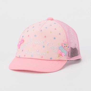 冷感 マルチドットアイスメッシュキャップ