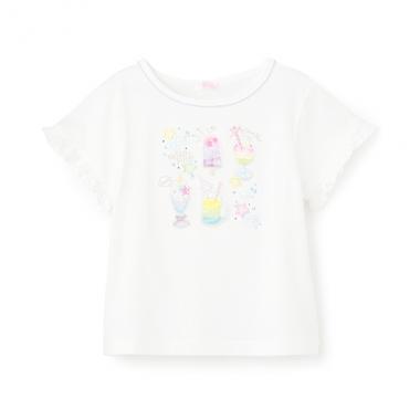 【人気商品再入荷】【直営店で取り扱い無し】ソーダ刺繍　半袖Tシャツ