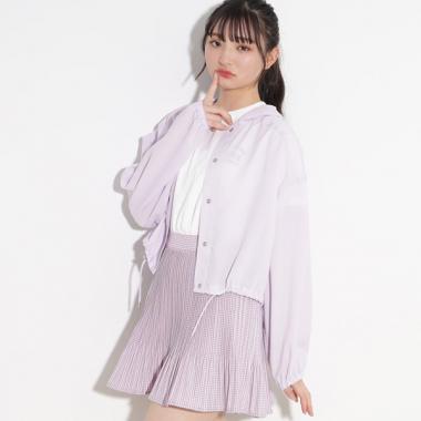 【UV/接触冷感】日焼け対策/冷房対策にぴったり♪ショート丈フードブルゾン