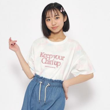 タイダイ柄短丈Tシャツ