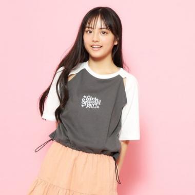 配色ラグランTシャツ