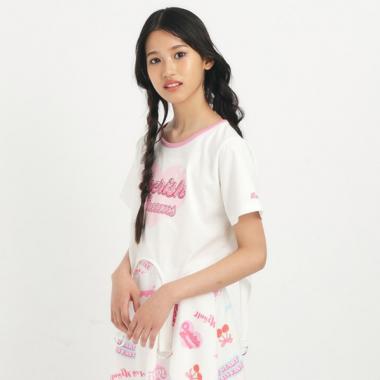 【るーつくコラボ】ベルトデザインコンパクトTシャツ