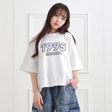 ミニ裏デザインアップリケTシャツ