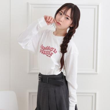 ロゴ発砲プリントロンT