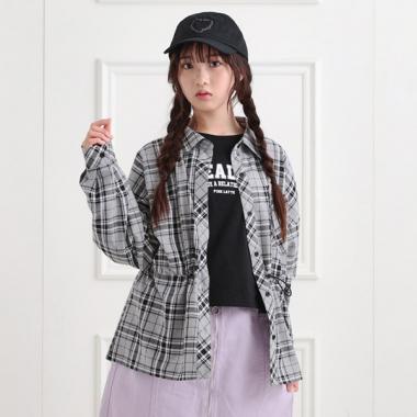 【セットアイテム】チェックシャツ＋ロンT