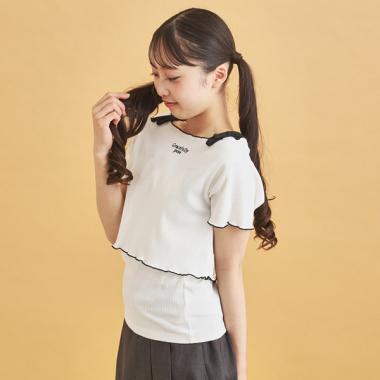【セットアイテム】オフショルテレコTシャツ＋テレコキャミ