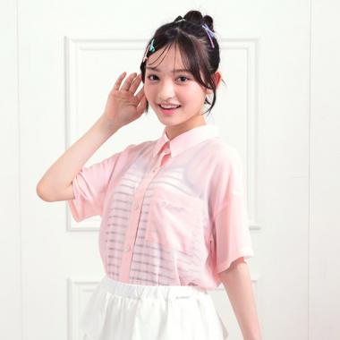 【セットアイテム】半袖シアーシャツ＋冷感キャミセット