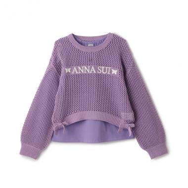 メッシュニット＋長袖Tシャツ
