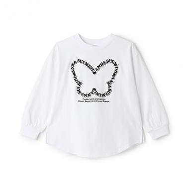 蝶ロゴ長袖Tシャツ