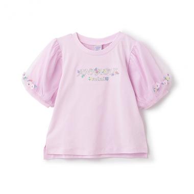 【人気商品再入荷】【直営店で取り扱い無し】袖バルーンロゴ刺しゅう半袖Tシャツ