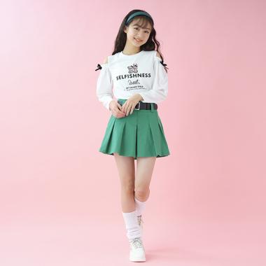 ベルトつきローライズミニスカ