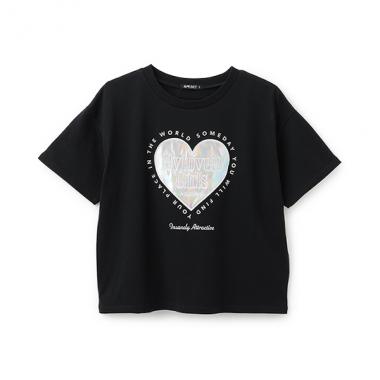★人気商品のため再入荷★ハートパッチTシャツ