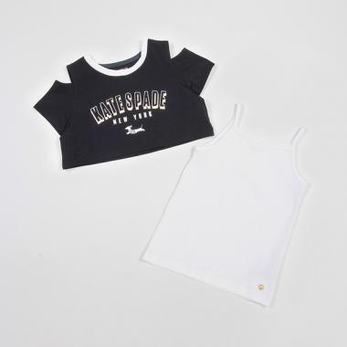 【人気商品再入荷】【直営店で取り扱い無し】トドラー ジャンピングドッグTシャツ&キャミソールセット
