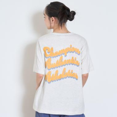 【Champion】バックプリントBIG半袖Tシャツ