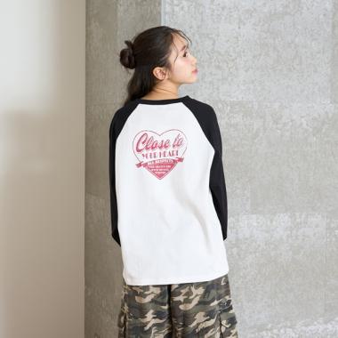 【LTXC】【綿100％】ヴィンテージ風長袖Tシャツ