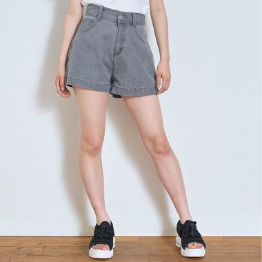 プレートロゴデニムショートパンツ
