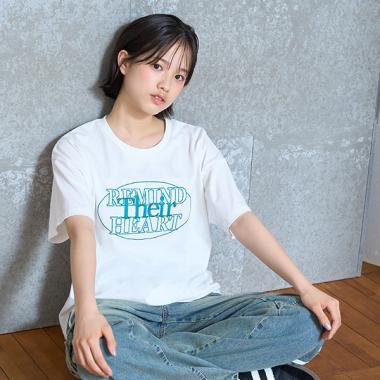 サークルロゴ刺しゅうTシャツ