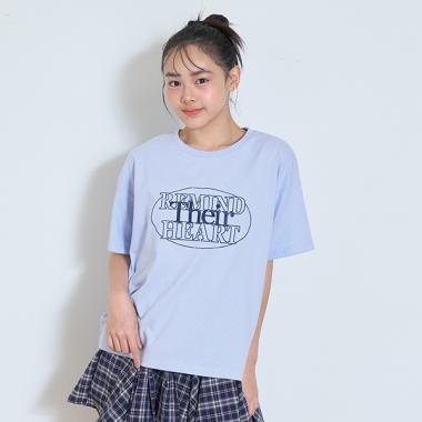 サークルロゴ刺しゅうTシャツ