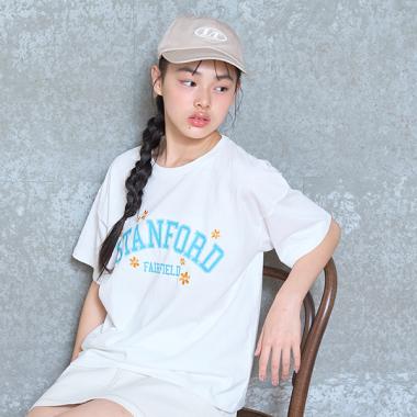 【GOODPRICE】フラワーカレッジTシャツ