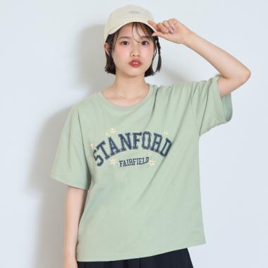【GOODPRICE】フラワーカレッジTシャツ
