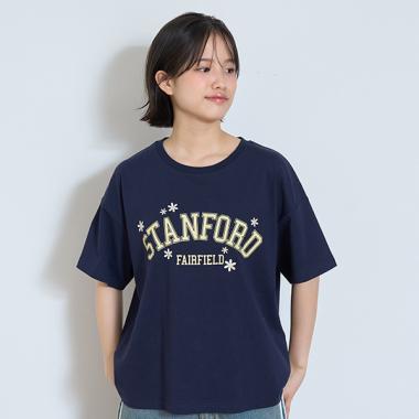 【GOODPRICE】フラワーカレッジTシャツ