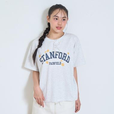【GOODPRICE】フラワーカレッジTシャツ