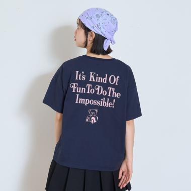 ベアー刺しゅうTシャツ