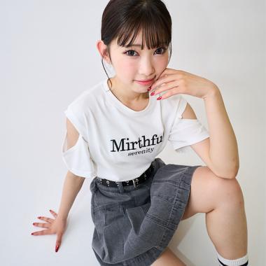 冷感肩あきTシャツ