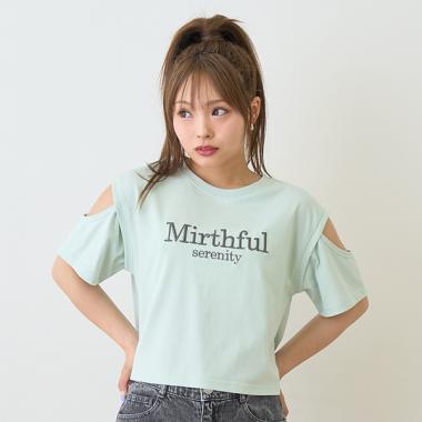 冷感肩あきTシャツ
