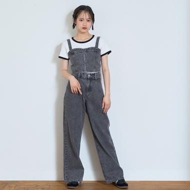 デニムパンツセットアップ