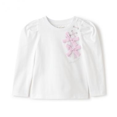 トドラー ボウ長袖Tシャツ