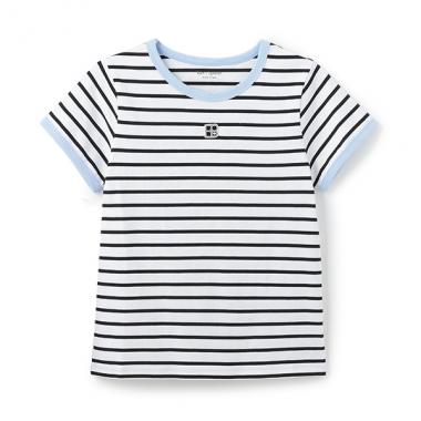 ガールズ ストライプTシャツ