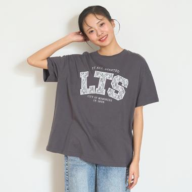 【7days】接触冷感レースロゴTシャツ