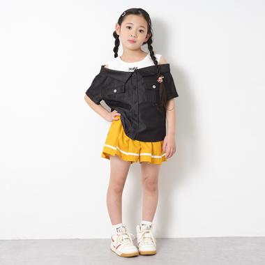 【一部ショップ展開】サイドプリーツマリンショーツ