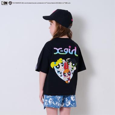 【パワーパフ ガールズ】バックプリント半袖Tシャツ
