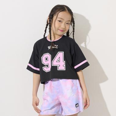 ナンバリングメッシュ切替ショート半袖T