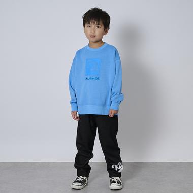 デニム調裏シャギーレギンスパンツ