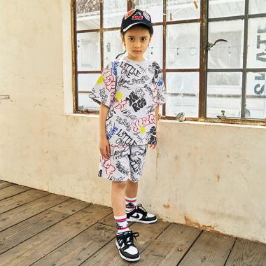 グラフィティ総柄ショートパンツ