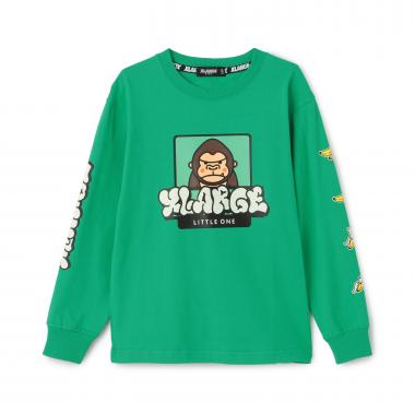 ファニーゴリラ&グラフィティ蓄光プリント長袖Tシャツ