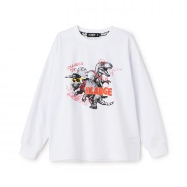 DJ恐竜長袖Tシャツ