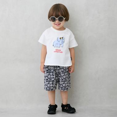総柄ハーフパンツ