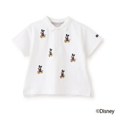 【Disney】ミッキー/刺しゅう半袖ポロ