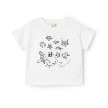 【接触冷感】海刺しゅう半袖Tシャツ(キッズサイズ)